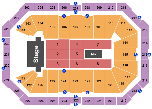 Dickies Arena Trans-Siberian Orchestra Seating Chart